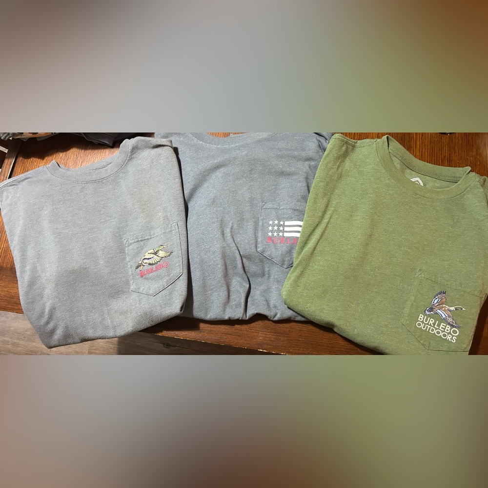 Bundle - 4 men’s burlebo tees 2 M & middle is L